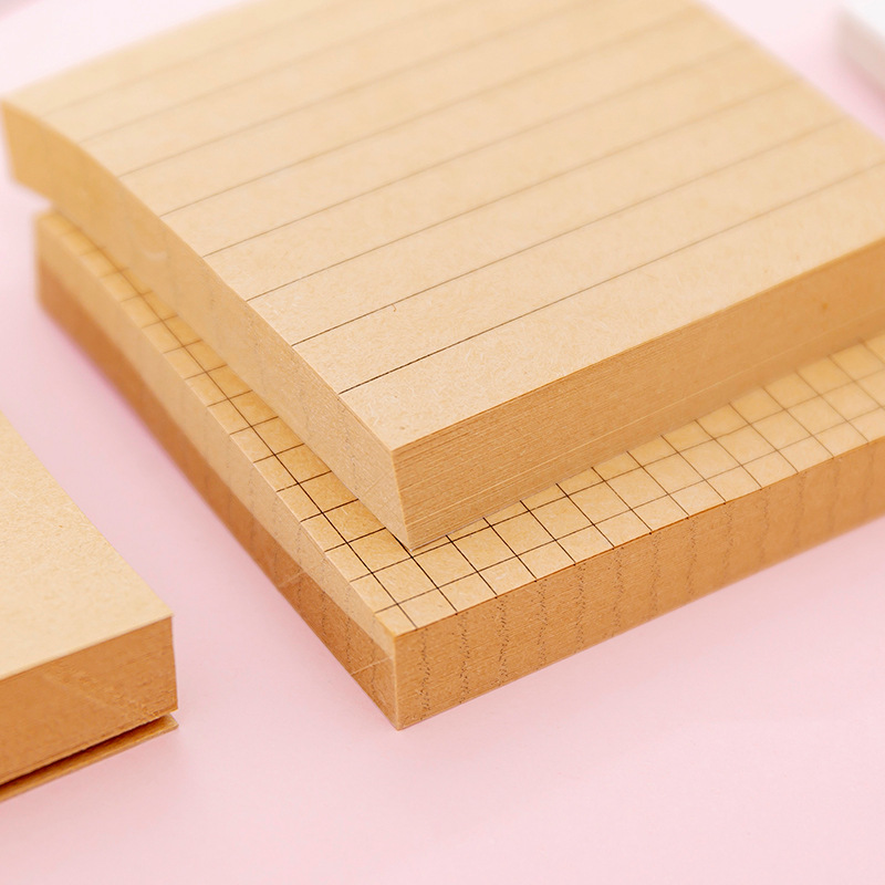 Zhishun Creative Sticky Note Blank Horizontal Line Notepad Student Message Memo Can Be Pasted Note Paper Note Sticker