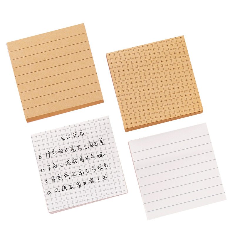 Zhishun Creative Sticky Note Blank Horizontal Line Notepad Student Message Memo Can Be Pasted Note Paper Note Sticker