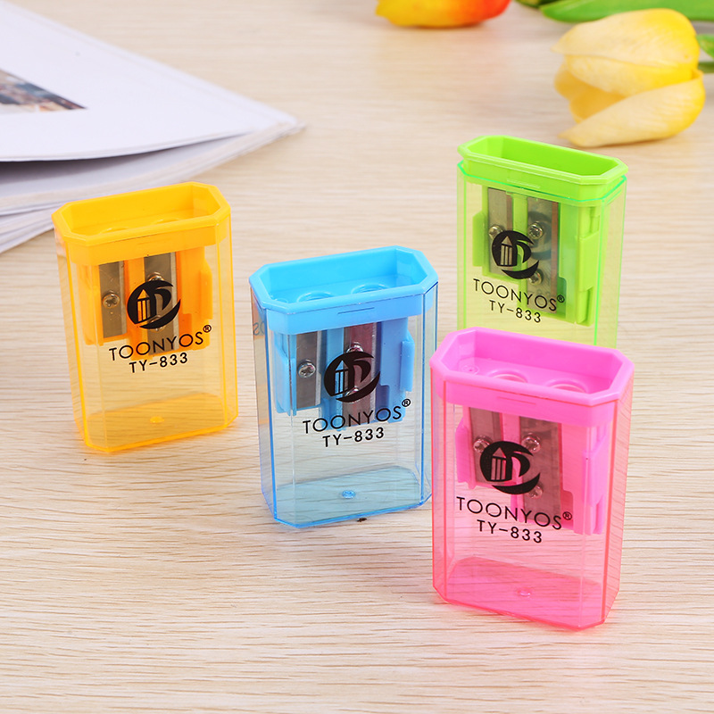 Pencil sharpener public English English plastic double hole pencil sharpener wholesale Pencil sharpener public English English plastic double hole pencil sharpener wholesale