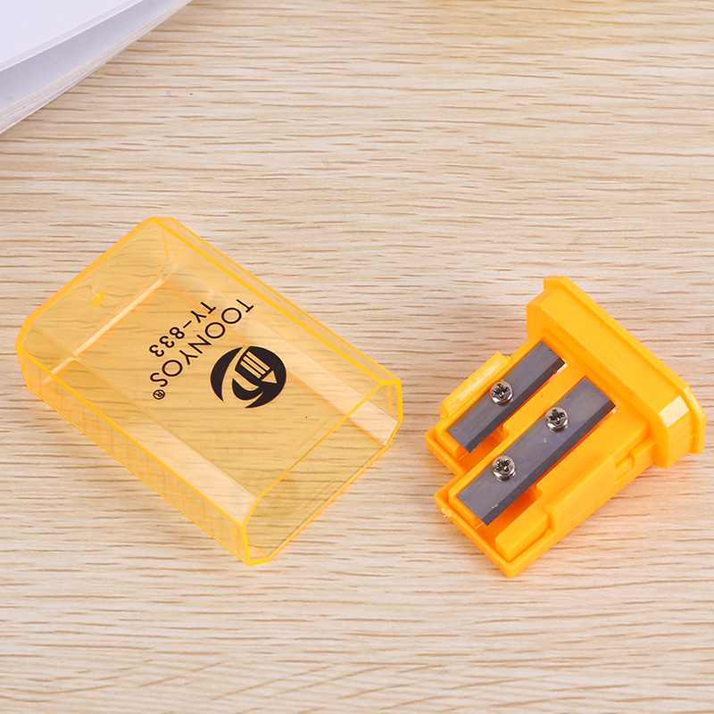 Pencil sharpener public English English plastic double hole pencil sharpener wholesale Pencil sharpener public English English plastic double hole pencil sharpener wholesale