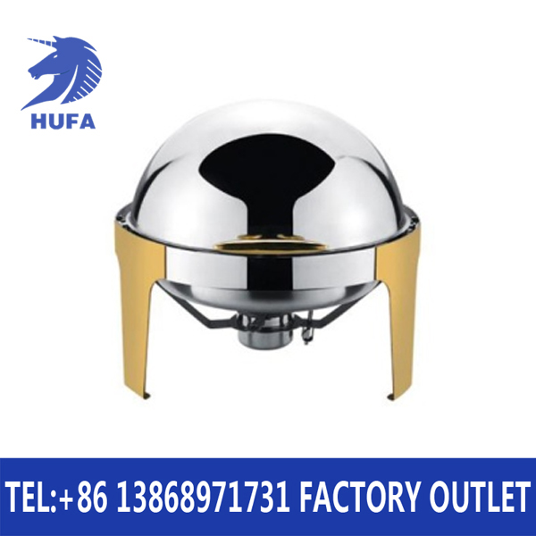 Hotel supplies round full cover dining stoven chafing  dish stainless steel kitchenwarestove