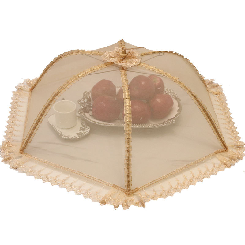 Foldable Table Cover Fly-Proof Food Cover Rectangular Food Cover Home Cover Dining Table Cover Leftover Cover Dish Umbrella