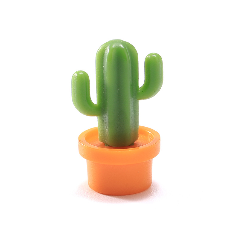 Kitchen Sticky Note Cactus Refrigerator Magnet Succulents Message Sticker Magnetic Cute Cartoon Magnetic Stickers 6 Pack