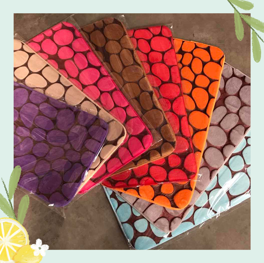 1.2cm thick two-color flannel embossed floor mat floor mat household non-slip mat carpet bed mat table mat