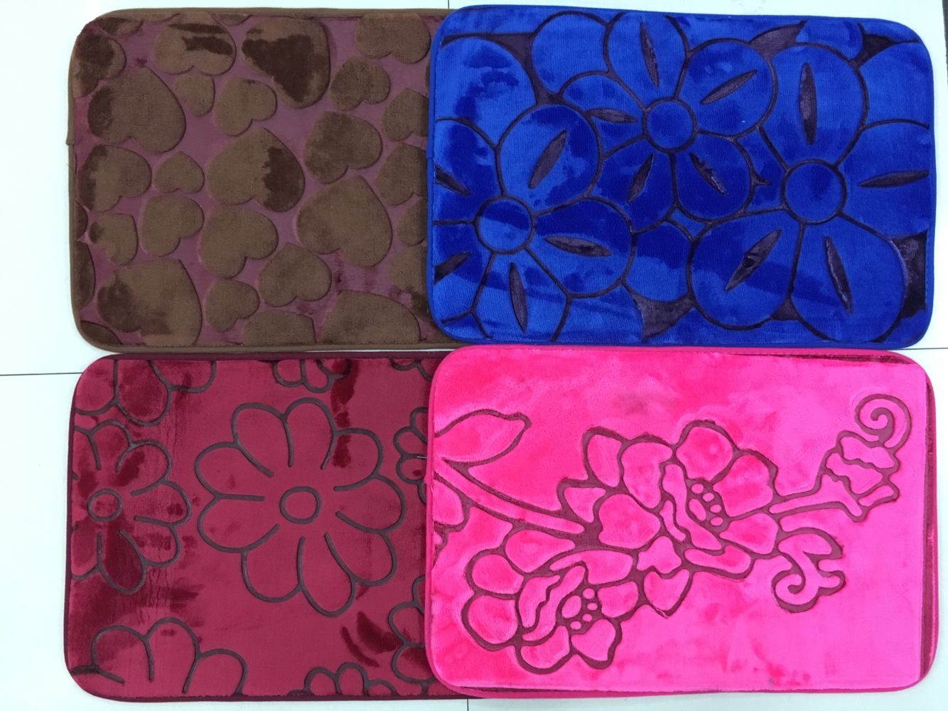 1.2cm thick two-color flannel embossed floor mat floor mat household non-slip mat carpet bed mat table mat 1.2cm thick two-color flannel embossed floor mat floor mat household non-slip mat carpet bed mat table mat