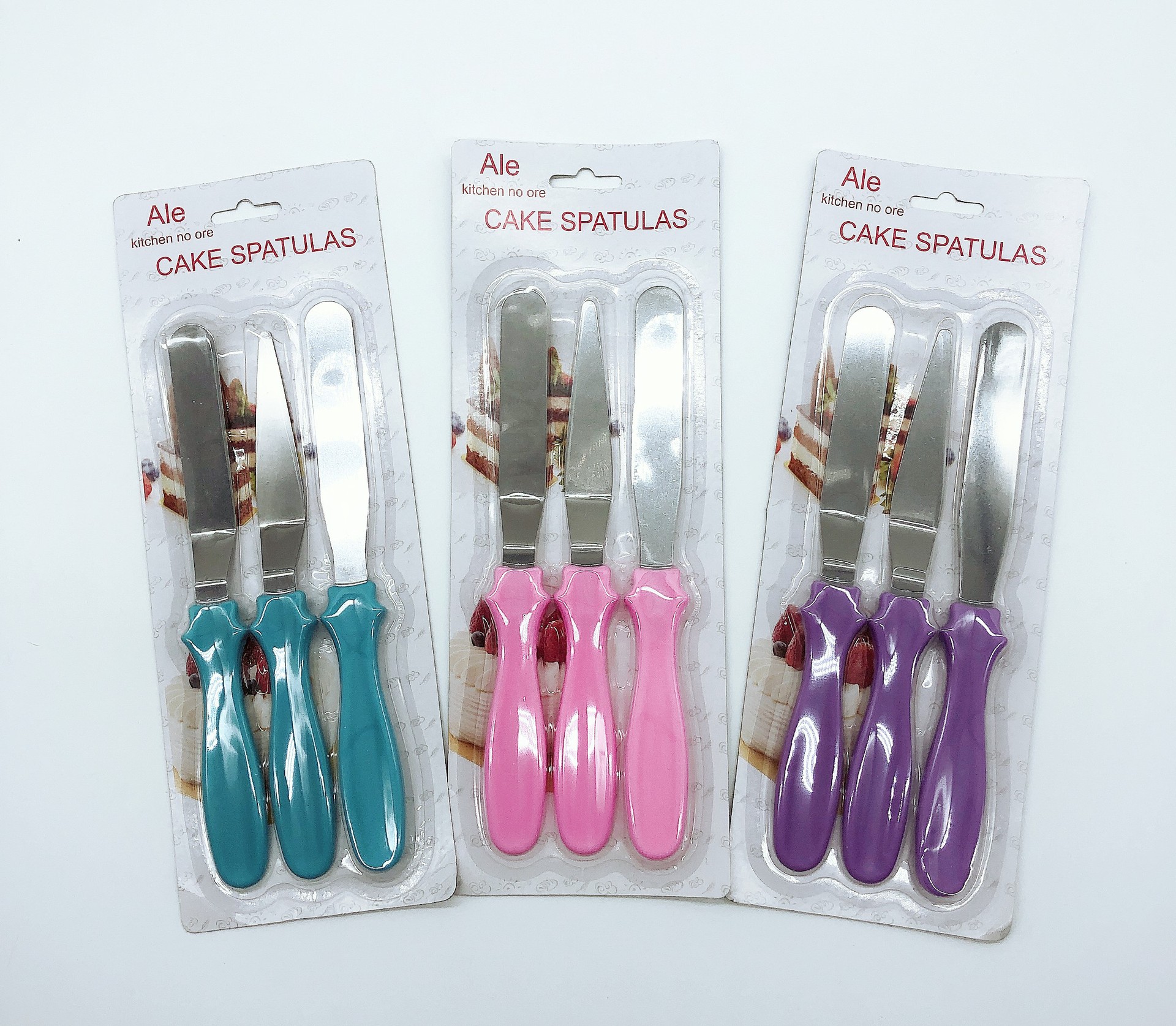 Stainless Steel Butter Knife Three-Piece Set Butter Knife Set Palette Knife Cake Decorating Spatula 4.5 Stainless Steel Butter Knife Three-Piece Set Butter Knife Set Palette Knife Cake Decorating Spatula 4.5