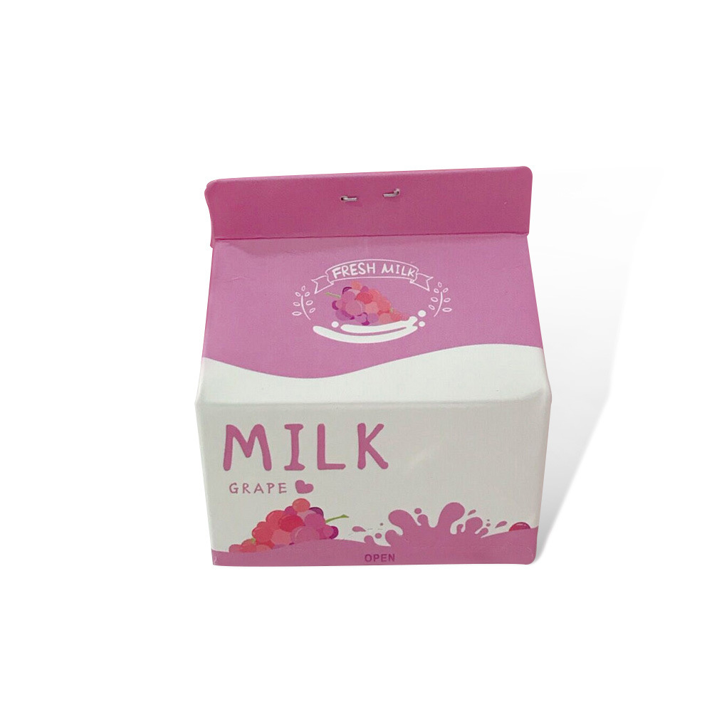 Creative Strawberry Milk Box Extraction Note Paper Girl Heart Pink Note Sticker Sticky Notes Stationery Notepad