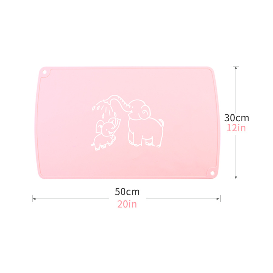 Children&#039;s Placemat Cartoon Pattern Infant Eating Dining Table Cushion Heat Insulation Foldable Student Tableware Mat