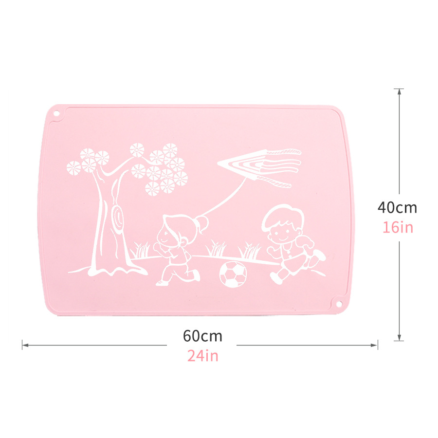 Children&#039;s Placemat Cartoon Pattern Infant Eating Dining Table Cushion Heat Insulation Foldable Student Tableware Mat