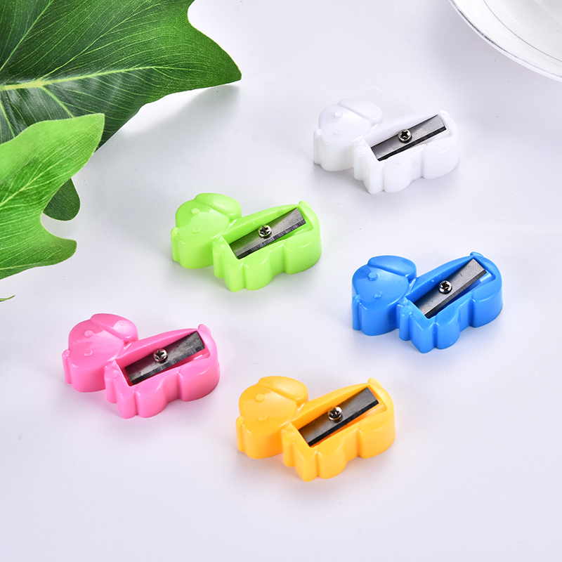  Student pencil sharpener Creative simple cartoon series pencil sharpener children manual  stationery 