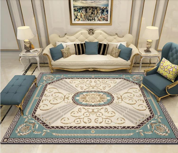 Simple and modern sitting room sofa tea table pad Nordic bedroom bedside full floor mat can be machine washed Simple and modern sitting room sofa tea table pad Nordic bedroom bedside full floor mat can be machine washed