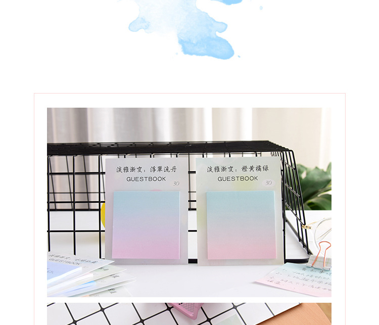 Creative Elegant Gradient Message Ins Style Note N Times Sticker Notepad Sticky Notes Memo Office Learning