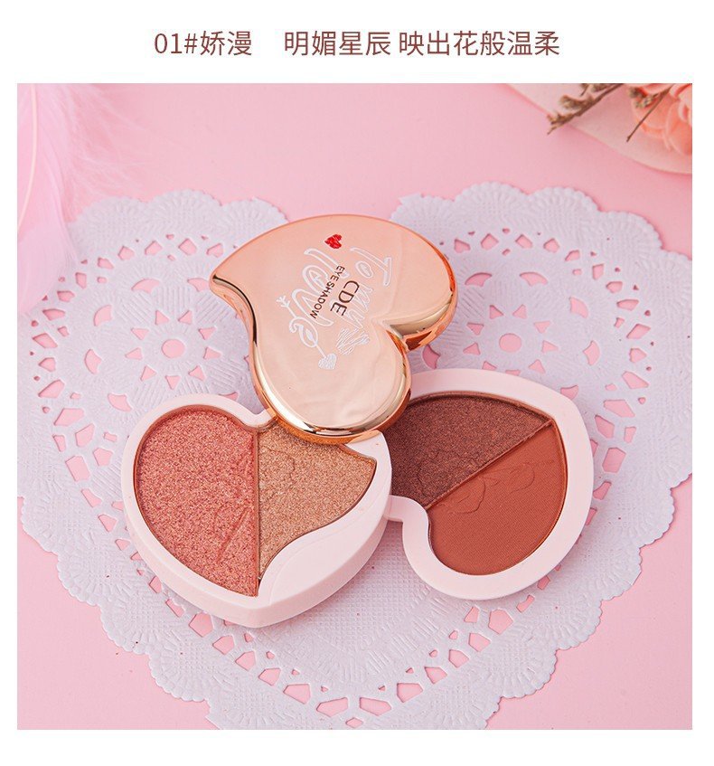 Makeup CDE Colorful Double Layer Four Color Eyeshadow Palette Small Portable Shimmer Matte Mashed Potatoes Orange Brown Eye Shadow Makeup CDE Colorful Double Layer Four Color Eyeshadow Palette Small Portable Shimmer Matte Mashed Potatoes Orange Brown Eye Shadow
