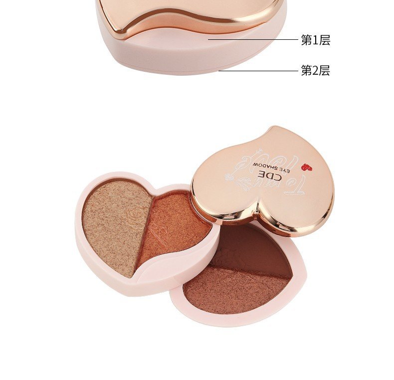 Makeup CDE Colorful Double Layer Four Color Eyeshadow Palette Small Portable Shimmer Matte Mashed Potatoes Orange Brown Eye Shadow Makeup CDE Colorful Double Layer Four Color Eyeshadow Palette Small Portable Shimmer Matte Mashed Potatoes Orange Brown Eye Shadow