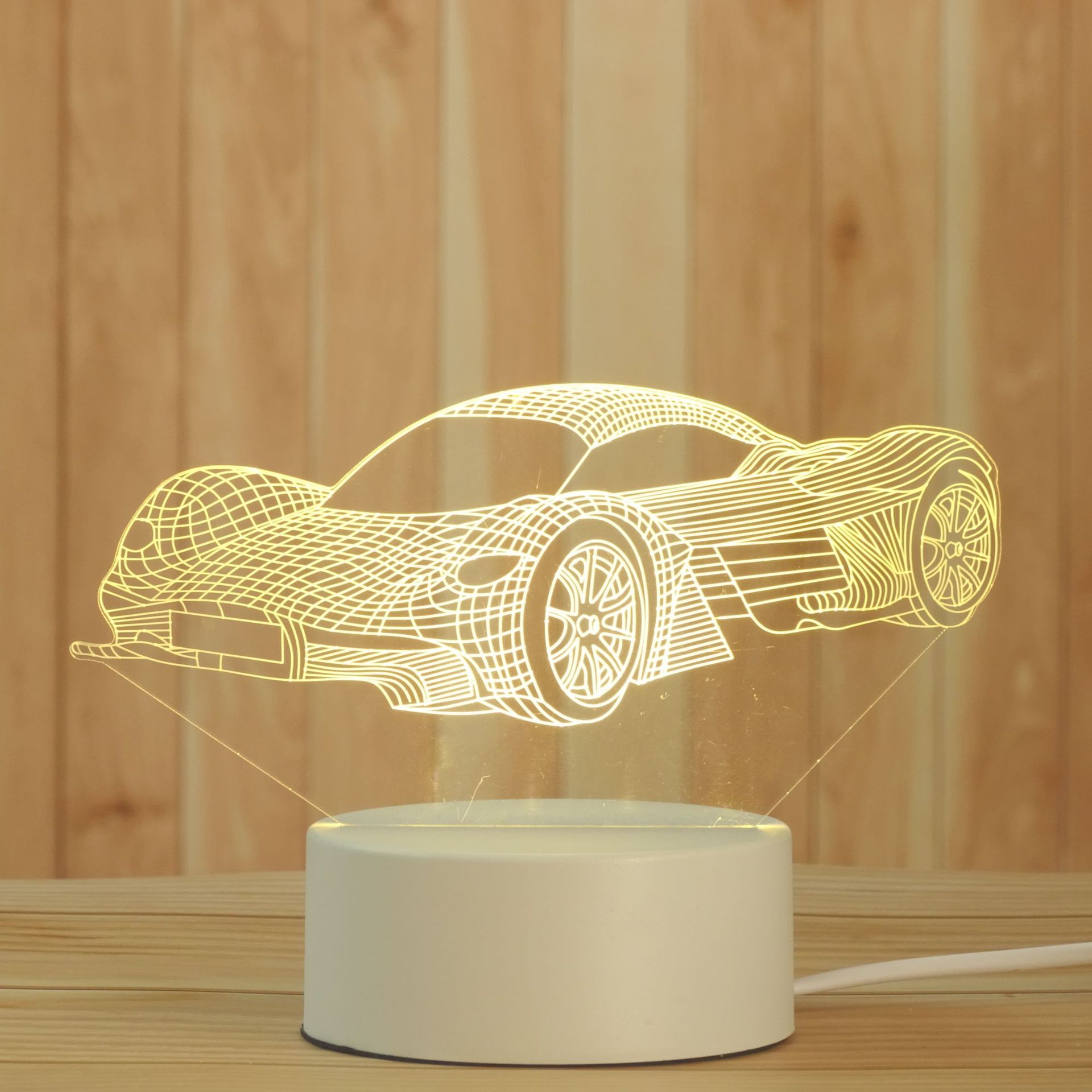 Creative 3D Small Night Lamp Children's Bedroom Plugin LED Lighting Acrylic Gift Moon Light Customized Table Lamp Creative 3D Small Night Lamp Children's Bedroom Plugin LED Lighting Acrylic Gift Moon Light Customized Table Lamp