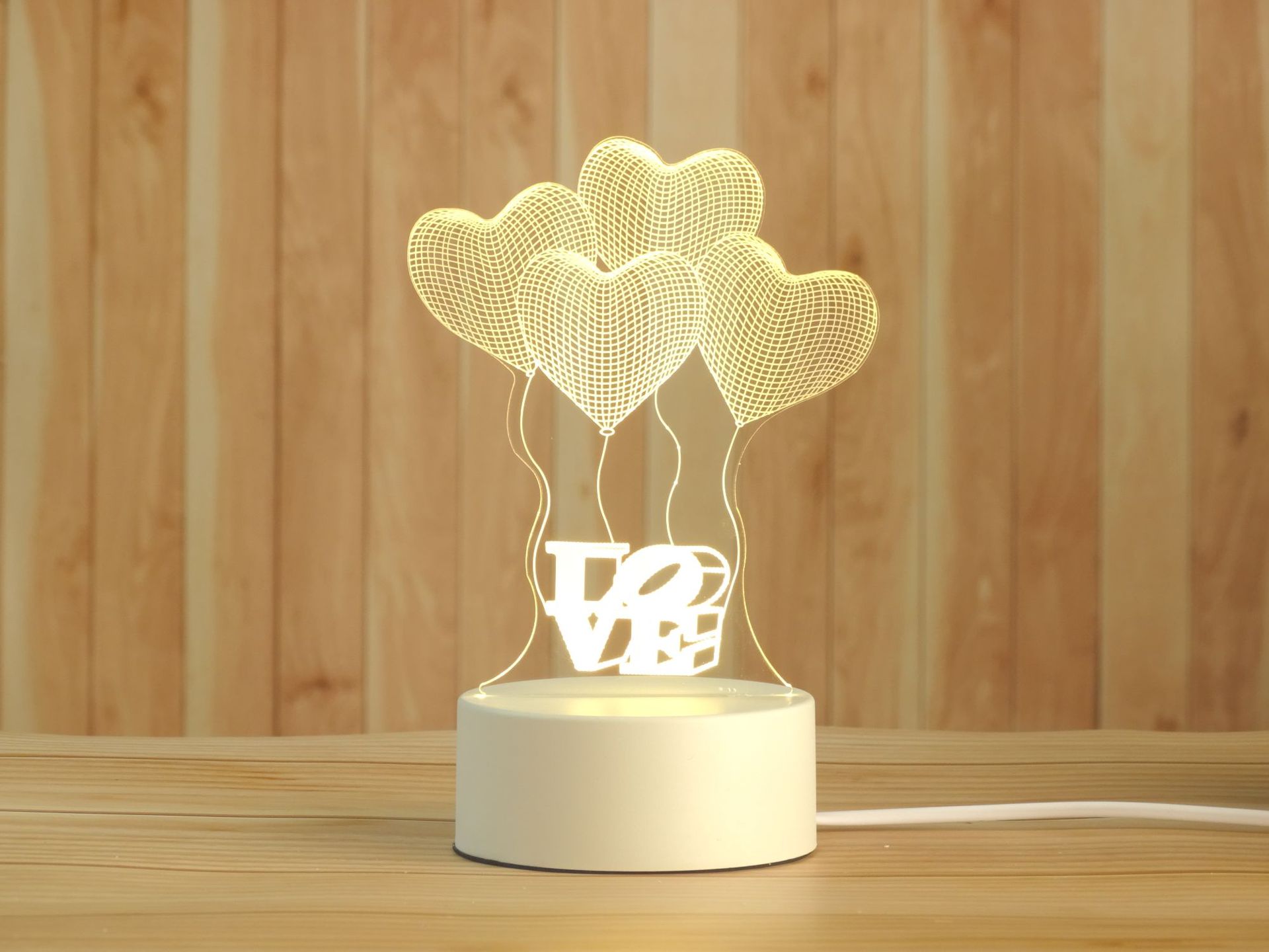 Creative 3D Small Night Lamp Children's Bedroom Plugin LED Lighting Acrylic Gift Moon Light Customized Table Lamp Creative 3D Small Night Lamp Children's Bedroom Plugin LED Lighting Acrylic Gift Moon Light Customized Table Lamp