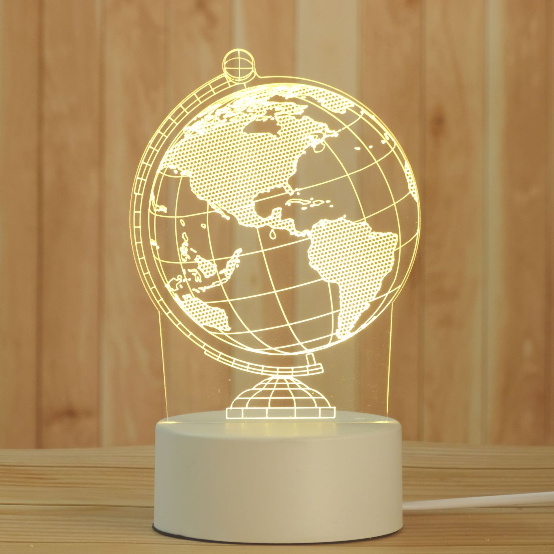 Creative 3D Small Night Lamp Children's Bedroom Plugin LED Lighting Acrylic Gift Moon Light Customized Table Lamp Creative 3D Small Night Lamp Children's Bedroom Plugin LED Lighting Acrylic Gift Moon Light Customized Table Lamp