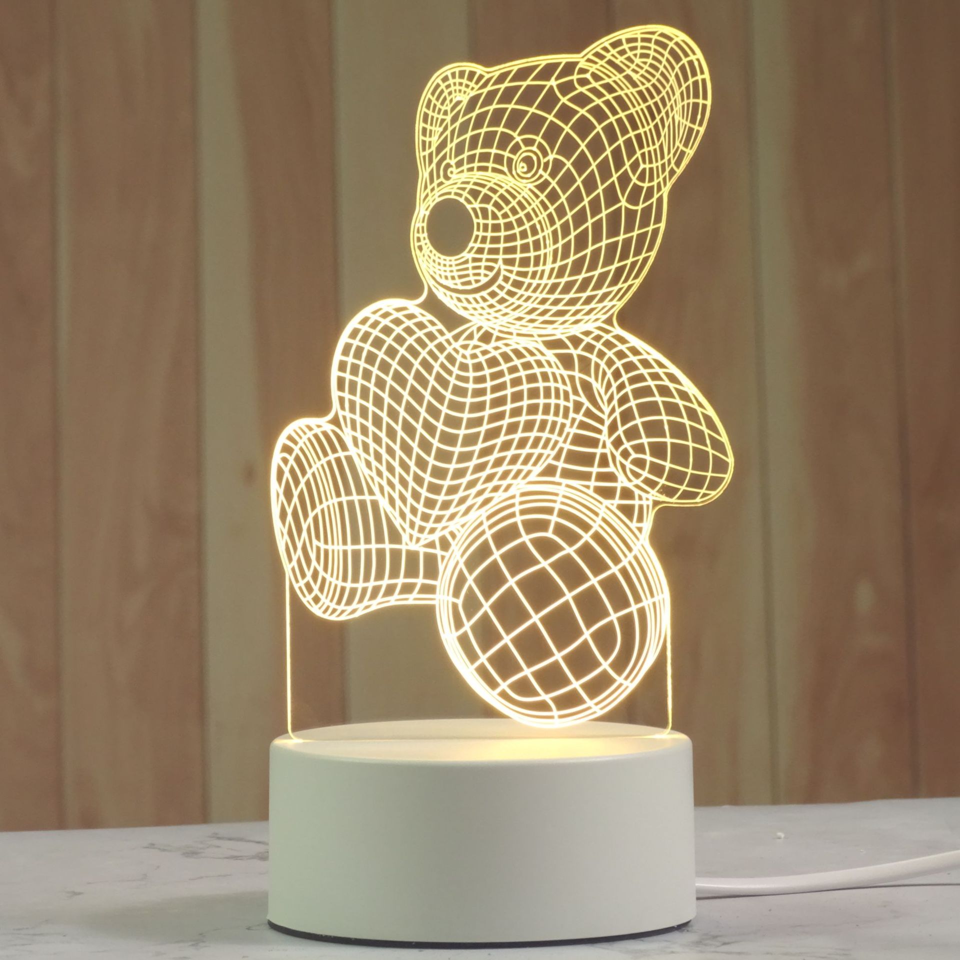 Creative 3D Small Night Lamp Children's Bedroom Plugin LED Lighting Acrylic Gift Moon Light Customized Table Lamp Creative 3D Small Night Lamp Children's Bedroom Plugin LED Lighting Acrylic Gift Moon Light Customized Table Lamp