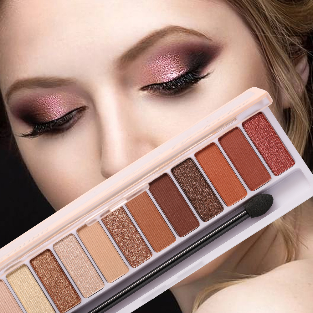 Missyoung Genuine 12 Colors Eye Shadow Plate New Eye Shadow Not Smudge Matte Shimmer Best Seller in Europe and America Makeup Palette Missyoung Genuine 12 Colors Eye Shadow Plate New Eye Shadow Not Smudge Matte Shimmer Best Seller in Europe and America Makeup Palette