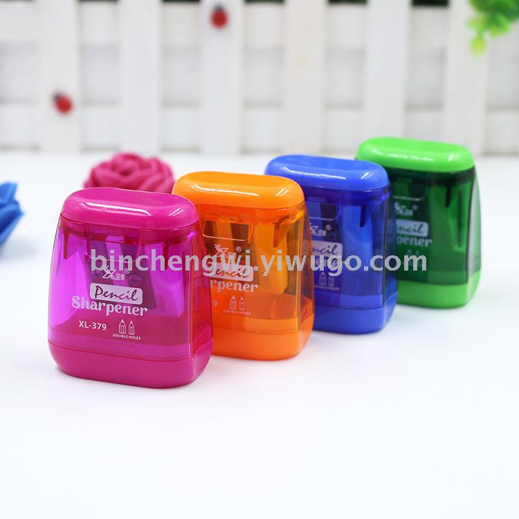 379 Xinle Pencil Sharpener office double-hole pencil sharpener student pencil sharpener stationery wholesale 379 Xinle Pencil Sharpener office double-hole pencil sharpener student pencil sharpener stationery wholesale