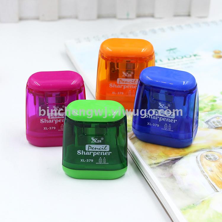 379 Xinle Pencil Sharpener office double-hole pencil sharpener student pencil sharpener stationery wholesale 379 Xinle Pencil Sharpener office double-hole pencil sharpener student pencil sharpener stationery wholesale