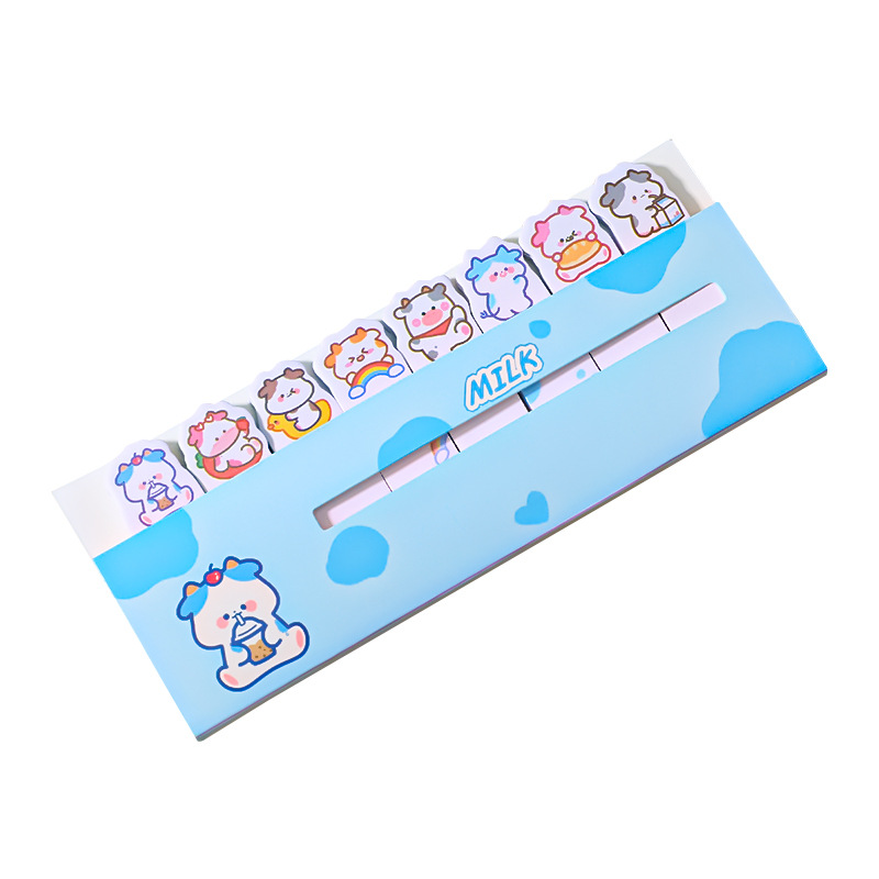 Cartoon Animal Row Station Sticky Notes Cute Ins Girl Heart Index Stickers Learning Memo Note Sticker Notepad