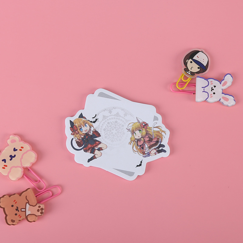 Factory Customized Cartoon Shaped Sticky Notes Transparent Notepad Office Cute Note Sticker Creative Sticky Note Sticky Notes Customized