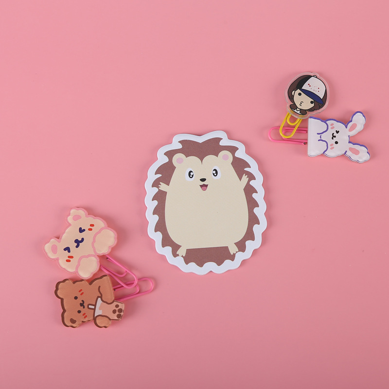Factory Customized Cartoon Shaped Sticky Notes Transparent Notepad Office Cute Note Sticker Creative Sticky Note Sticky Notes Customized