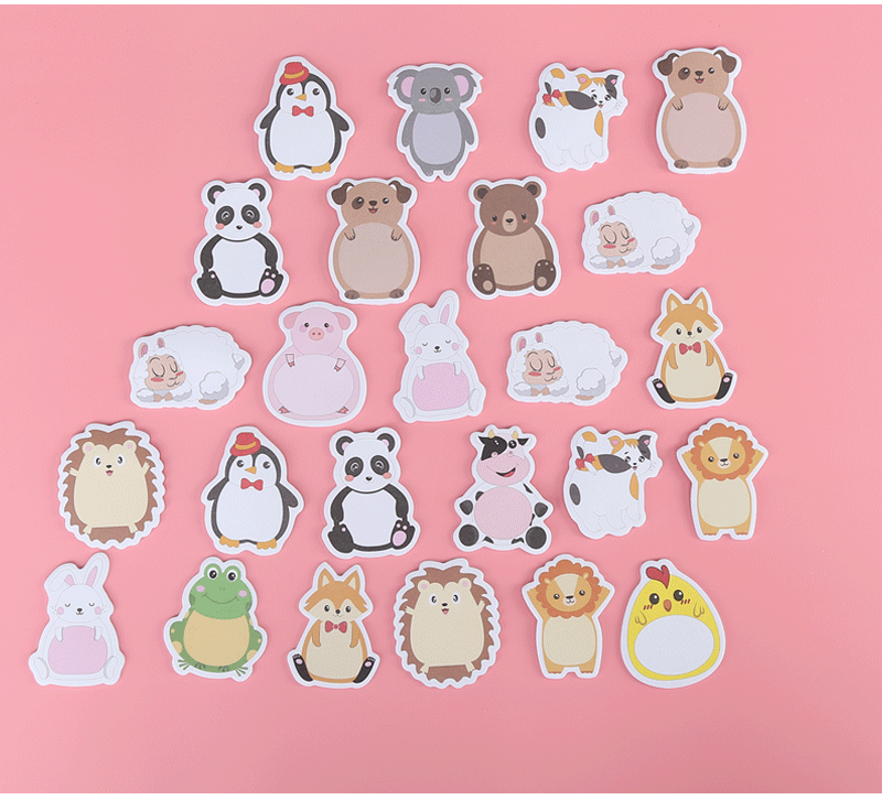 Factory Customized Cartoon Shaped Sticky Notes Transparent Notepad Office Cute Note Sticker Creative Sticky Note Sticky Notes Customized