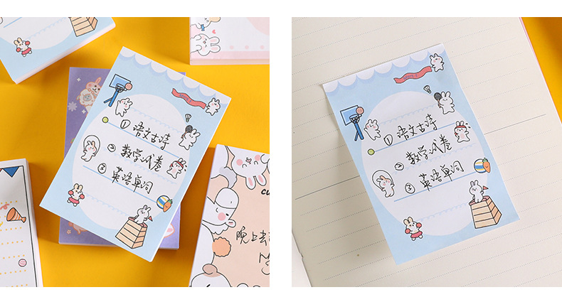 Cute Cartoon Cute Rabbit Memo Notepad Student Journal Sticky Notes Tearable Note Sticker Message Notepad Cute Cartoon Cute Rabbit Memo Notepad Student Journal Sticky Notes Tearable Note Sticker Message Notepad