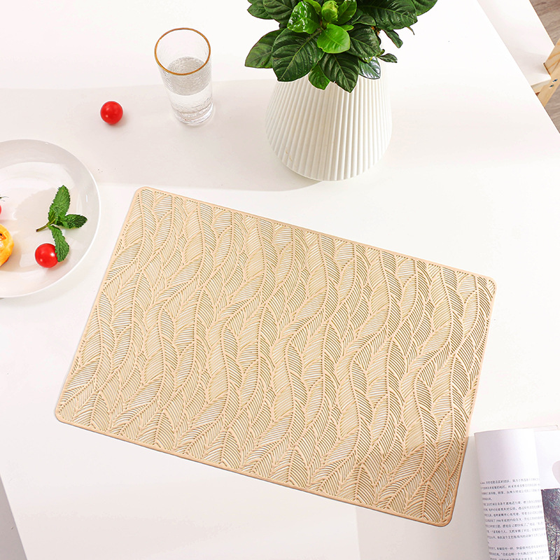 Table Mat PVC Insulation Placemat Nordic Style Household Restaurant Waterproof Plate Mat WesternStyle Placemat