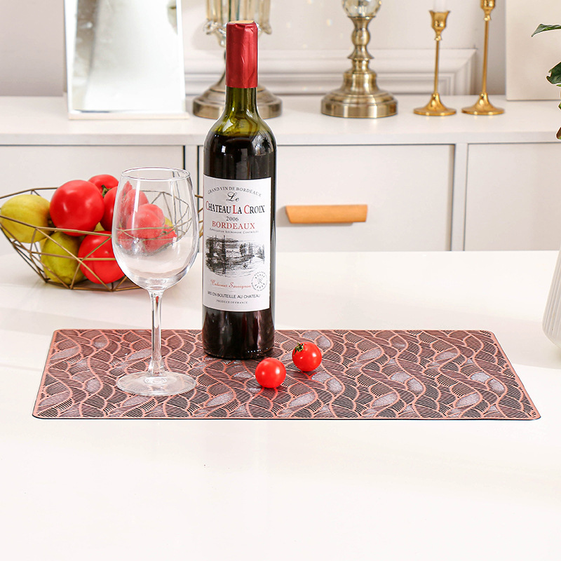 Table Mat PVC Insulation Placemat Nordic Style Household Restaurant Waterproof Plate Mat WesternStyle Placemat