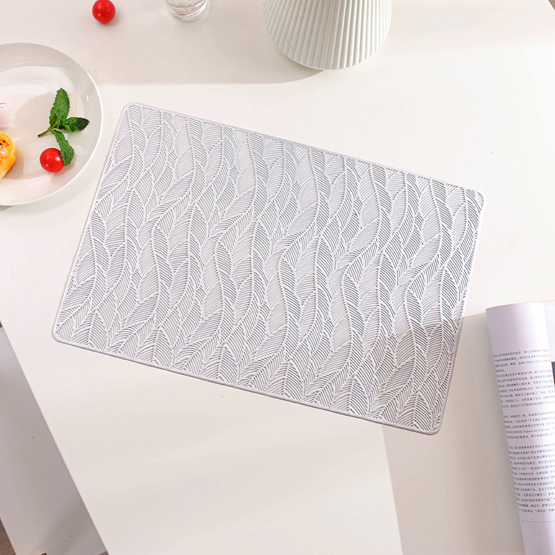Table Mat PVC Insulation Placemat Nordic Style Household Restaurant Waterproof Plate Mat WesternStyle Placemat
