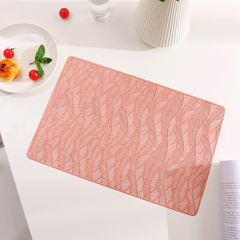 Table Mat PVC Insulation Placemat Nordic Style Household Restaurant Waterproof Plate Mat WesternStyle Placemat