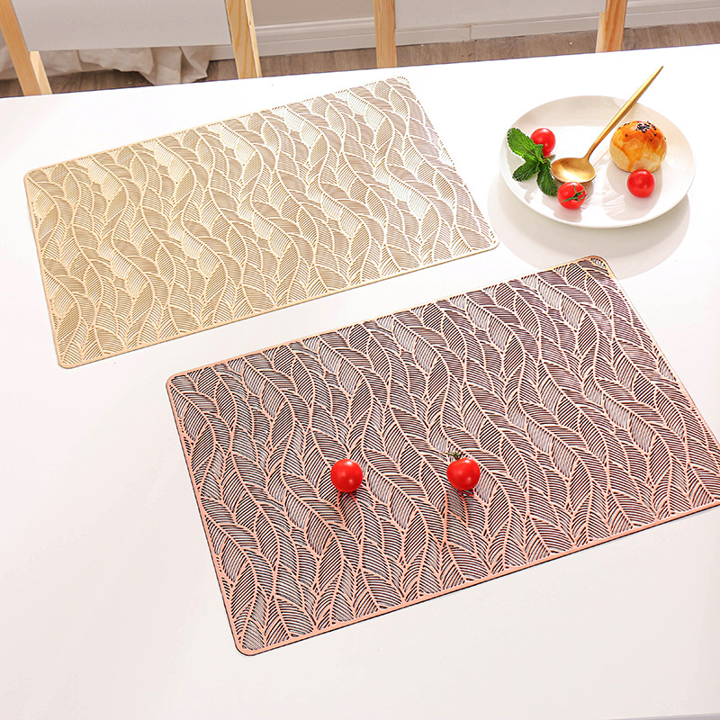 Table Mat PVC Insulation Placemat Nordic Style Household Restaurant Waterproof Plate Mat WesternStyle Placemat