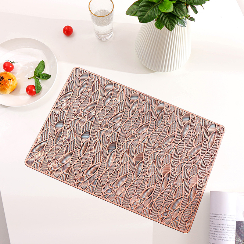 Table Mat PVC Insulation Placemat Nordic Style Household Restaurant Waterproof Plate Mat WesternStyle Placemat