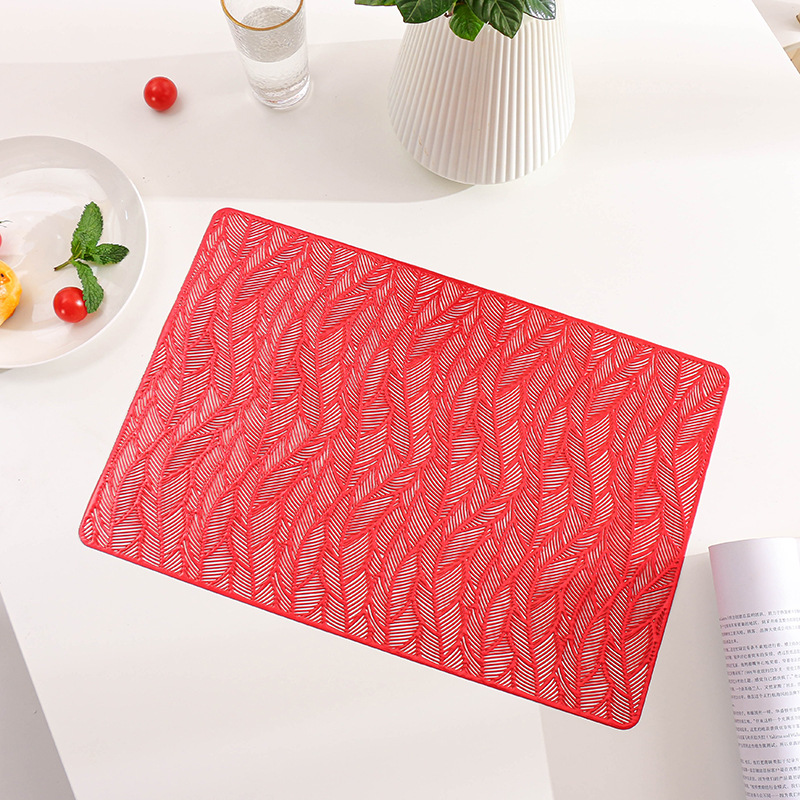 Table Mat PVC Insulation Placemat Nordic Style Household Restaurant Waterproof Plate Mat WesternStyle Placemat