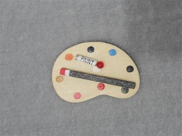 1:12 Doll House Mini Furniture Oil Painting Watercolor Palette Pocket Drawing Board Model Simulation 1:12 Doll House Mini Furniture Oil Painting Watercolor Palette Pocket Drawing Board Model Simulation