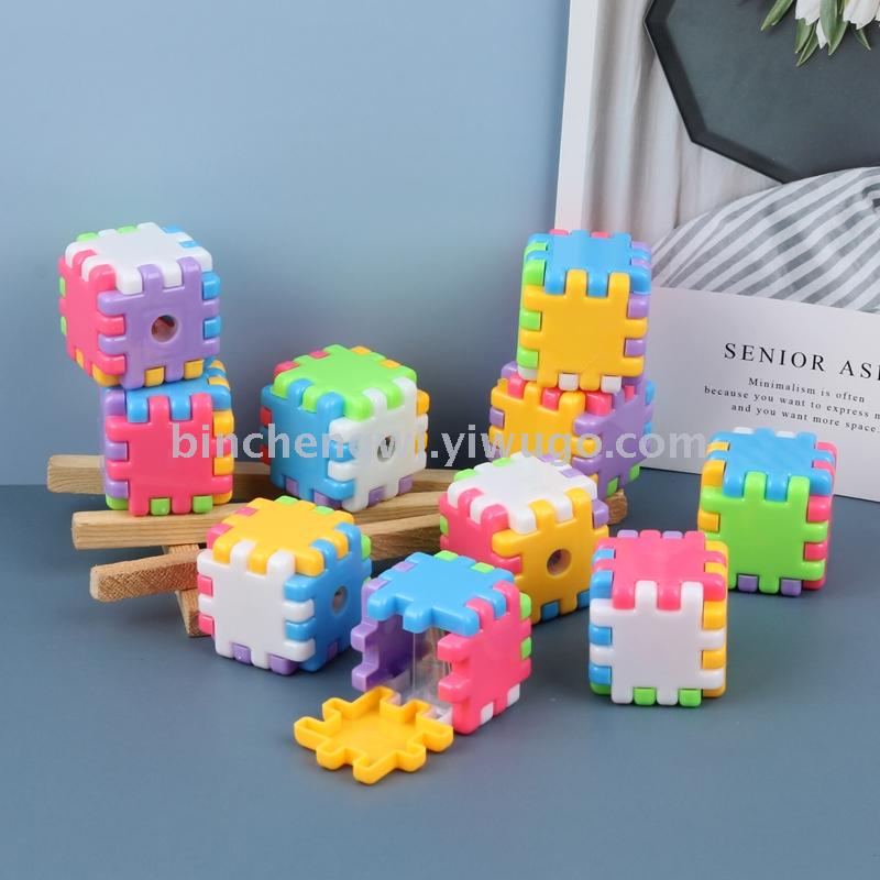 Rubik&#039;s Cube pencil Sharpener block Pencil sharpener assembly pencil sharpener Student pencil sharpener DIY