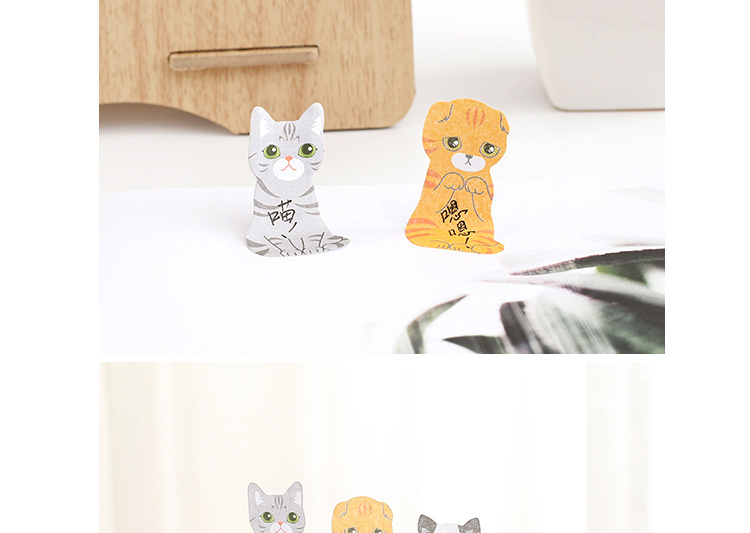 Creative Cute Carton Cat Note Sticker Cute Kitten Sticky Note Alien Cat Sticky Notes Sticky Note