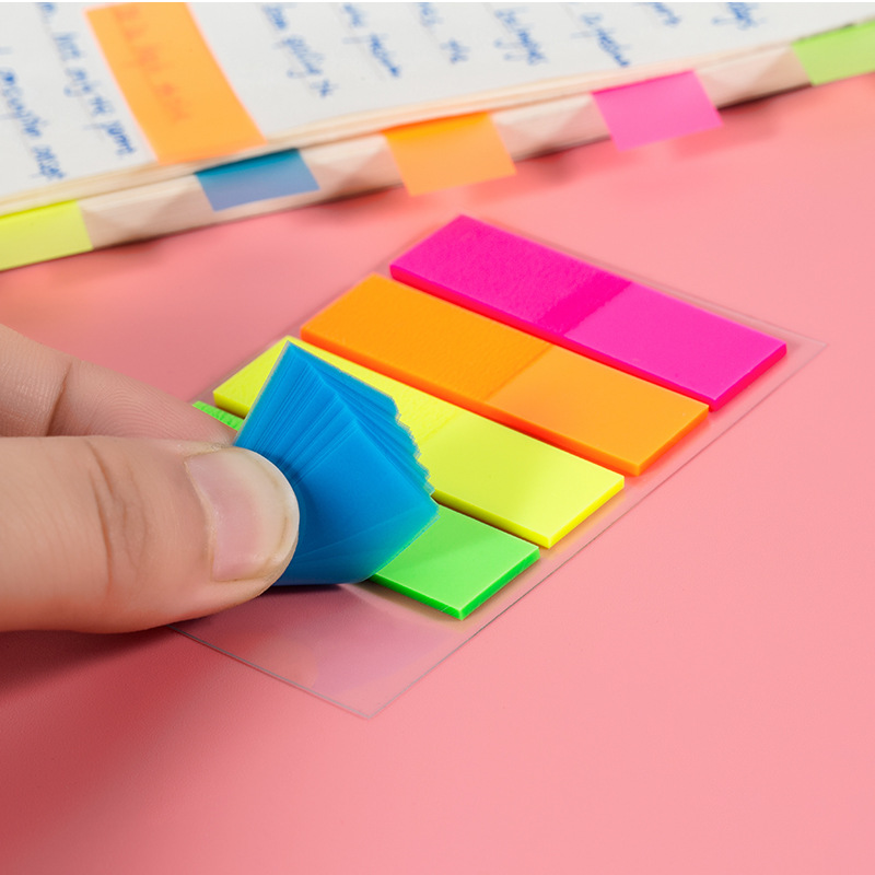 Pet Post-It Note Sticker Note Creative Color Indication Classification Label Source Factory in Stock Wholesale Available