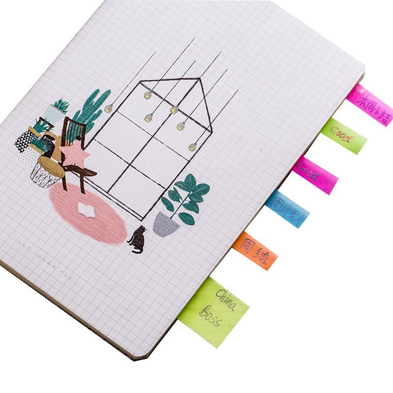 Pet Post-It Note Sticker Note Creative Color Indication Classification Label Source Factory in Stock Wholesale Available