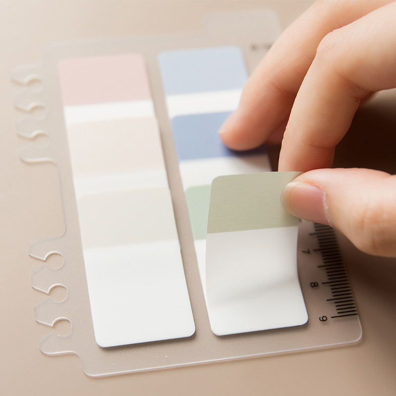 Creative Pet Loose-Leaf Morandi Sticky Notes Simple Ins Fresh Index Note Paper Translucent Note Sticker