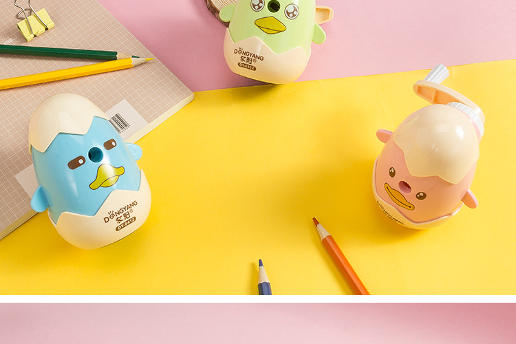 Dongyang Stationery DY-8412 Korean Cartoon little chicken egg student Stationery Automatic pencil sharpener