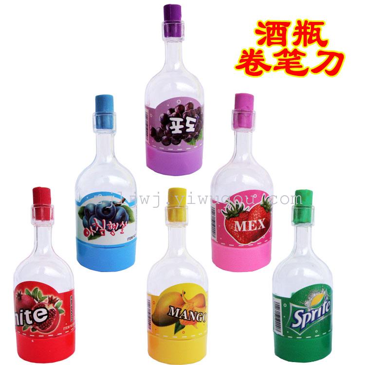 Creative bottle shape pencil sharpener plastic pencil sharpener pencil sharpener student stationery