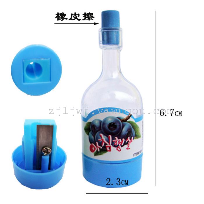 Creative bottle shape pencil sharpener plastic pencil sharpener pencil sharpener student stationery