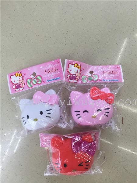 KT Cat cartoon pencil sharpener manual double sharpener pencil sharpener pencil sharpener for children KT Cat cartoon pencil sharpener manual double sharpener pencil sharpener pencil sharpener for children