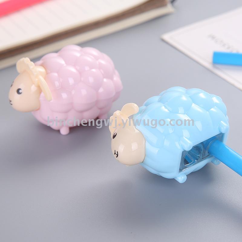Sheep pencil sharpener double-hole pencil sharpener Animal pencil sharpener stationery wholesale manufacturers direct
