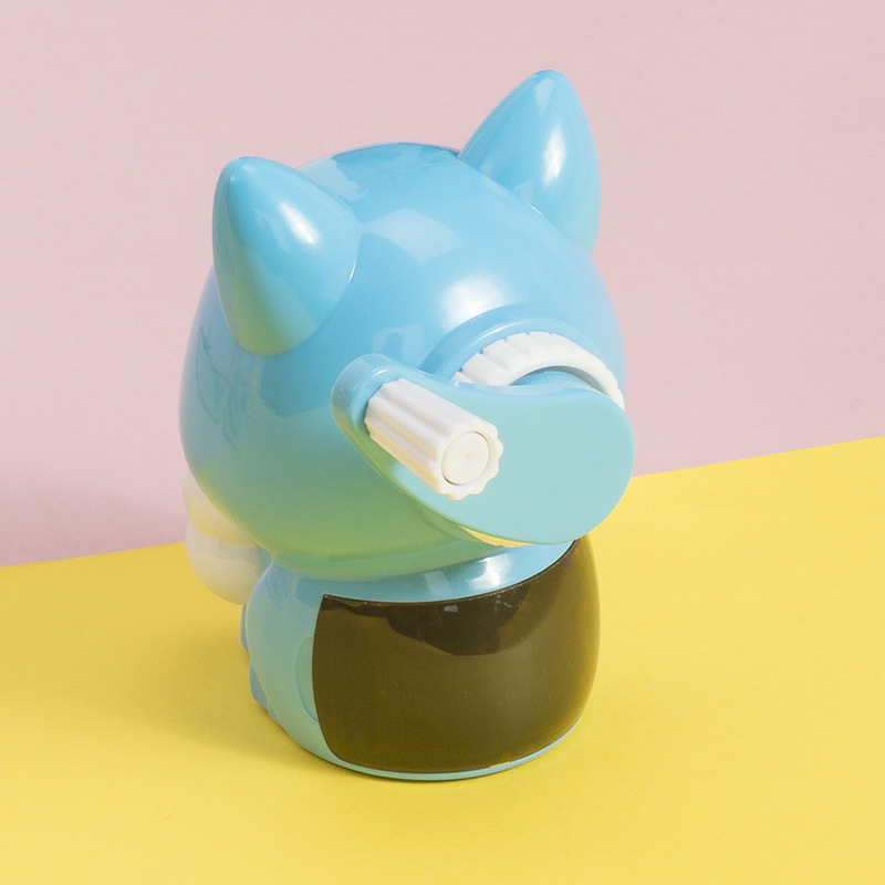 Fox style hand roll pencil sharpener cartoon pencil sharpener students automatic entry and exit pen wholesale