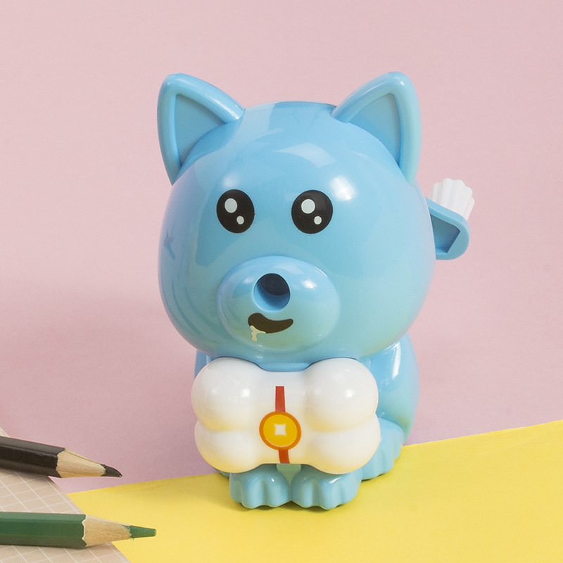 Fox style hand roll pencil sharpener cartoon pencil sharpener students automatic entry and exit pen wholesale